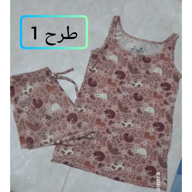 ست تاپ شورتک زنانه برند H&M 