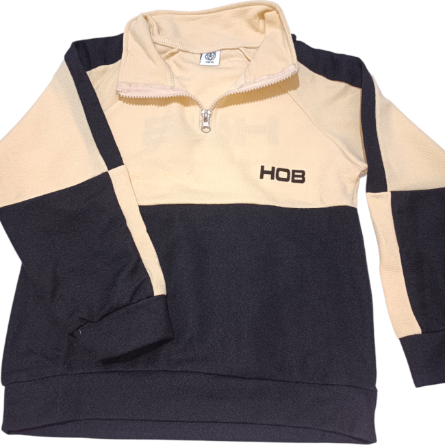 ست بلوز و شلوار کودک وارداتی طرح نیم زیپ 