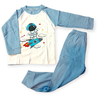 ست بلوز و شلوار کودک وارداتی طرح فضانورد 