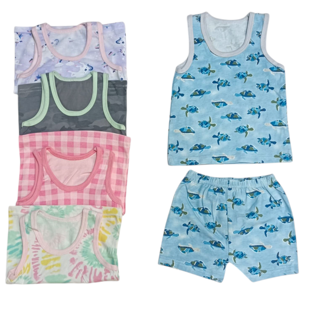 ست رکابی و شورت نوزادی وارداتی 