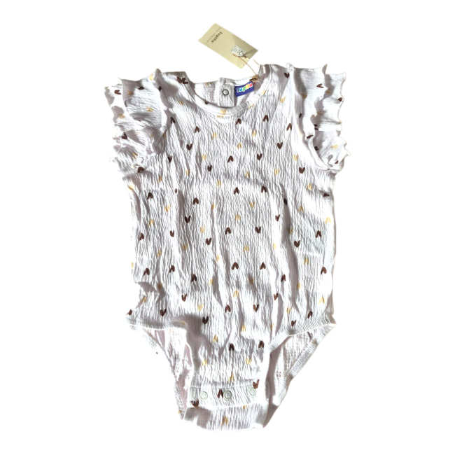 بادی نوزادی برند لوپیلو طرح قلبی 