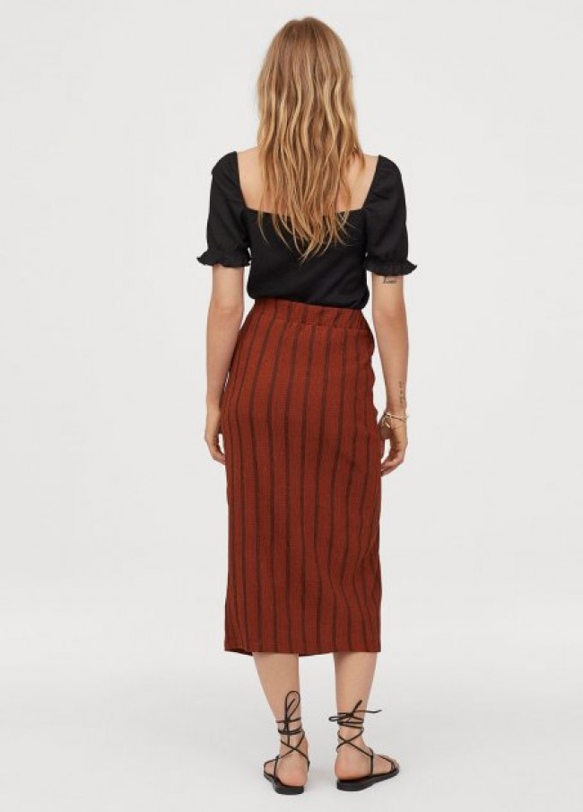 دامن زنانه طرح چروک  H&M 