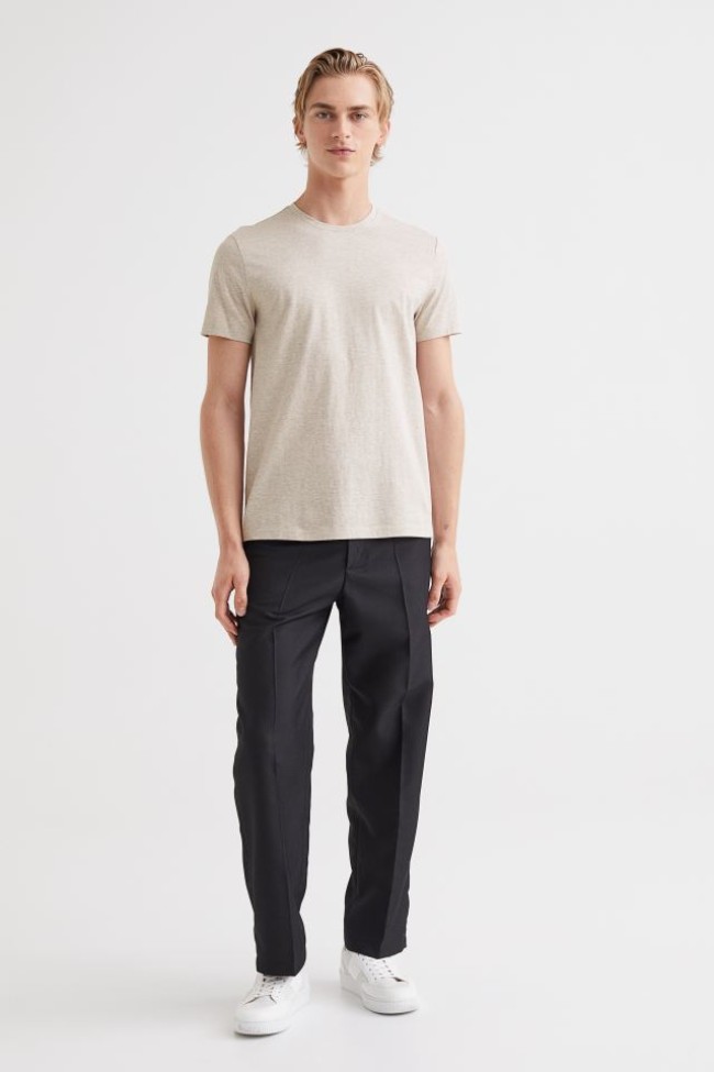 3 مدل تیشرت یقه گرد برند H&M سوئد 
