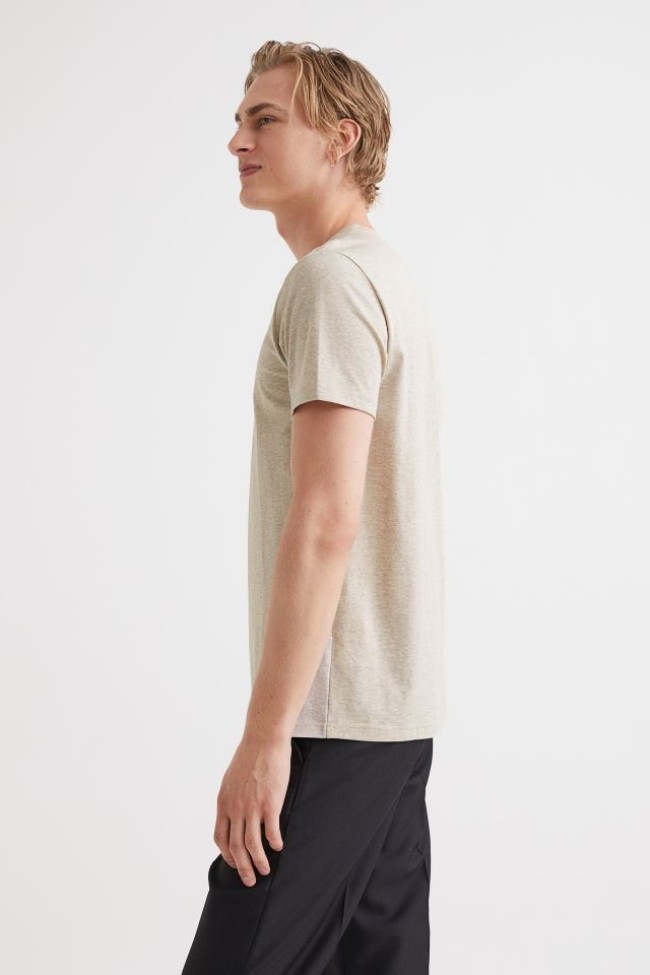 3 مدل تیشرت یقه گرد برند H&M سوئد 