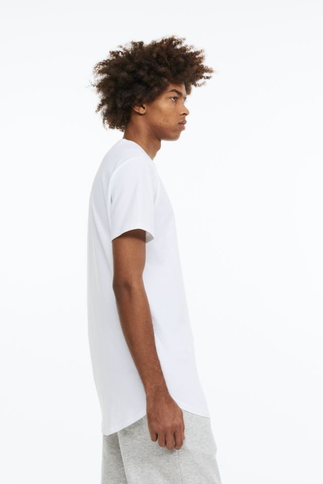 4 مدل تیشرت (اوورسایز ، لانگ ، یقه هفت) برند H&M سوئد 