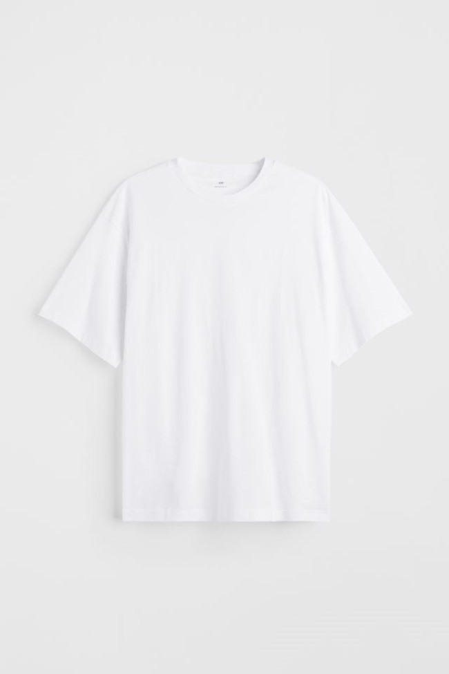 4 مدل تیشرت (اوورسایز ، لانگ ، یقه هفت) برند H&M سوئد 