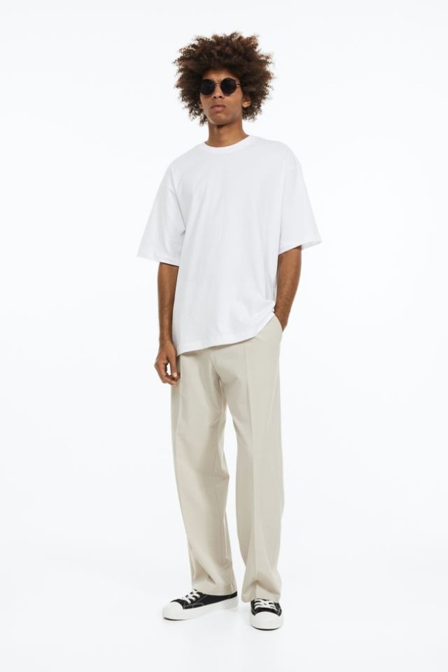 4 مدل تیشرت (اوورسایز ، لانگ ، یقه هفت) برند H&M سوئد 