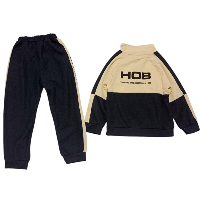 ست بلوز و شلوار کودک وارداتی طرح نیم زیپ 