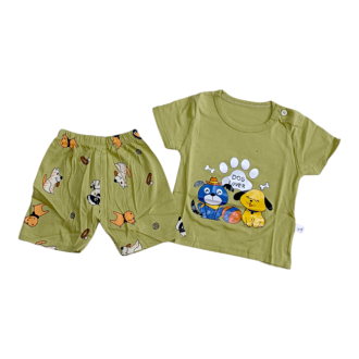  ست تیشرت و شورتک وارداتی طرح هاپو  